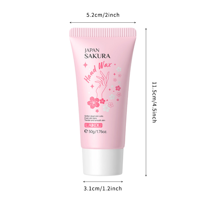 Cross-border LAIKOU Japanese Cherry Blossom Hand Wax 50g Hydrating and moisturizing hand care skin care products manufacturer in stock wholesale Item Picture