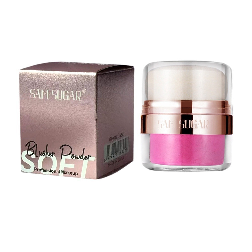 SAM SUGAR Cushion Blush Blush Powder for Lazy Contouring and brightening Mushroom Head Powder Puff Matte Eyeshadow Item Picture