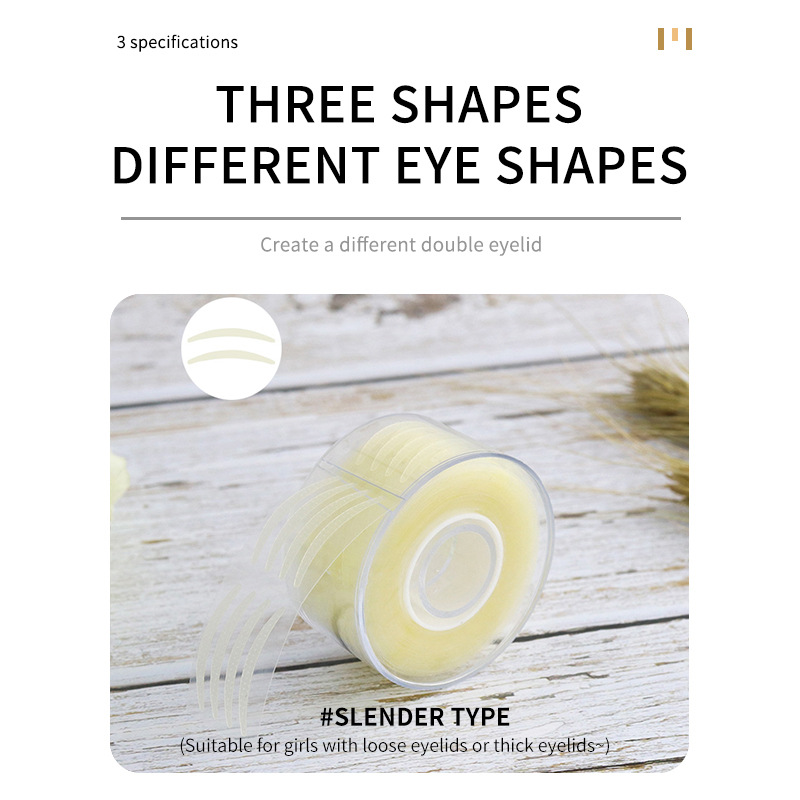 LMLTOP roll-style double eyelid stickers 300 pairs lace widened crescent-shaped beauty stickers A1037 Specification drawing