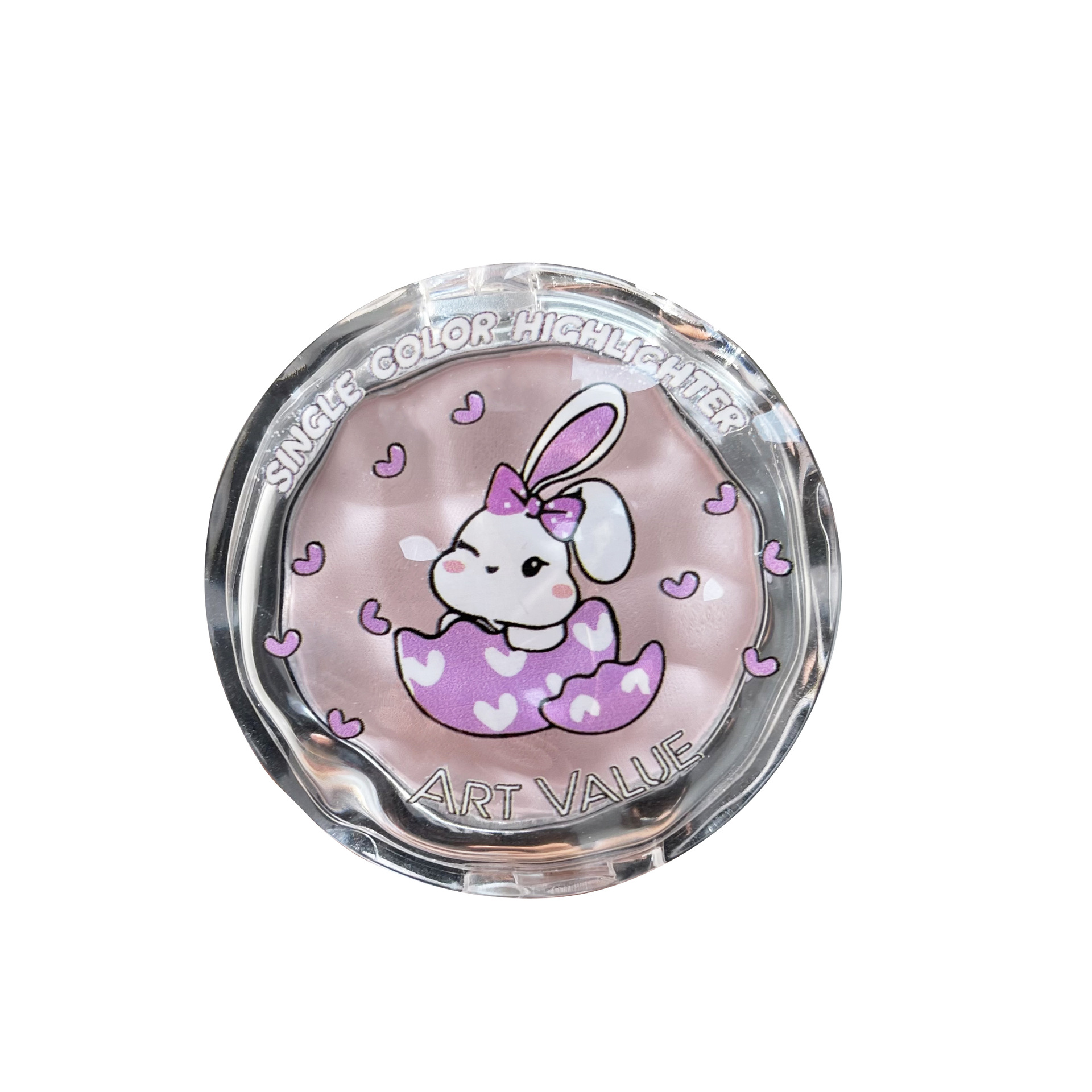 Art Value Pink Rabbit Monochrome Highlighter Pink, Natural and delicate Blush, brightening and contouring, affordable for students Item Picture