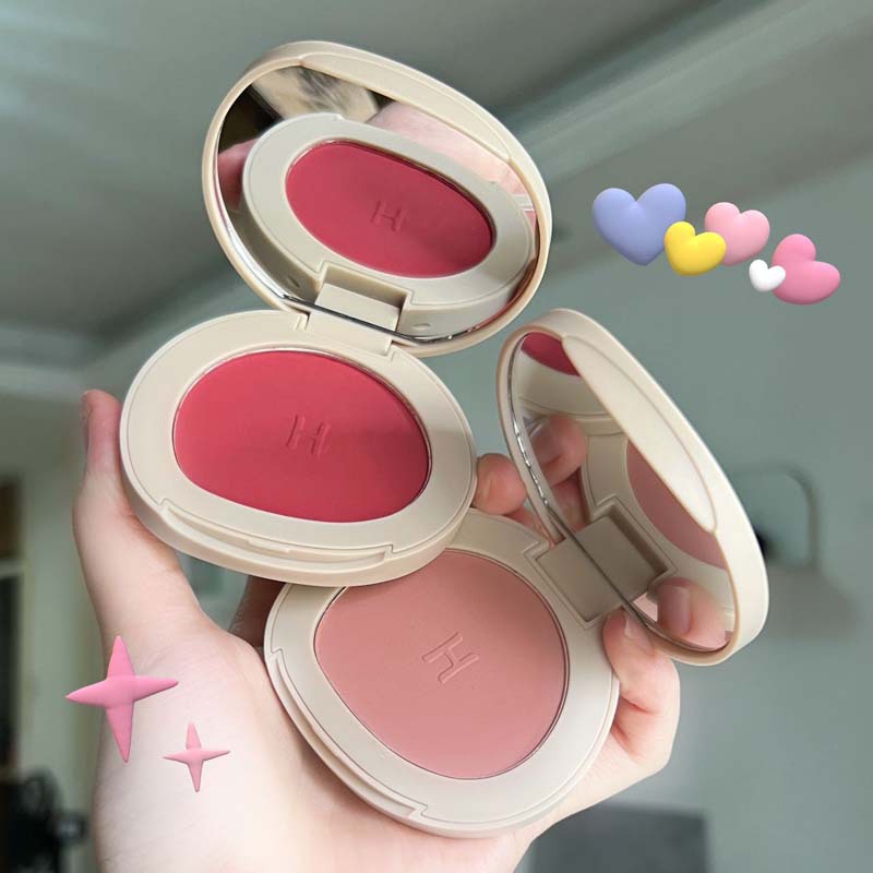 HERORANGE~ Monochrome blush matte, delicate and natural, nude swelling, high-gloss contouring all-in-one set, pure and natural makeup full figure
