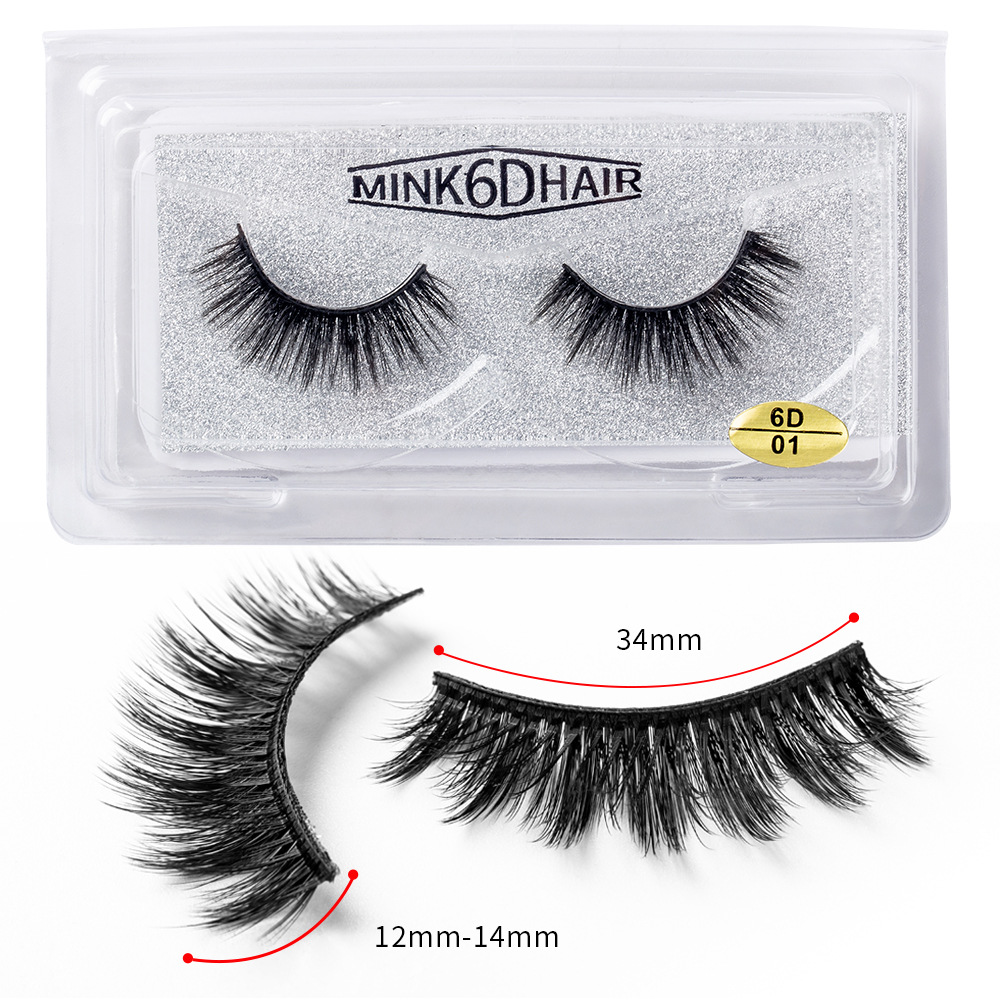 OEM customized handaiyan stage performance bride makeup 6D Three-dimensional thick imitation mink false eyelashes 25mm Specification drawing