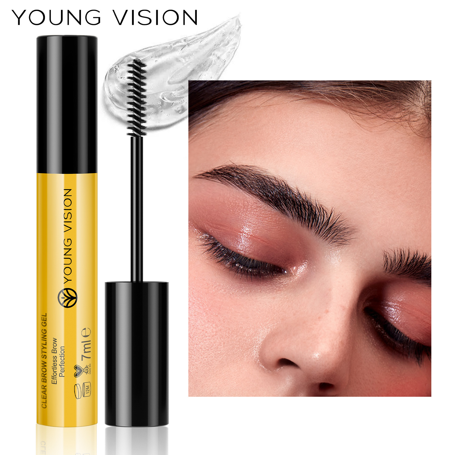 YOUNG VISION eyebrow gel is transparent, natural and more three-dimensional, with a large brush head details Picture