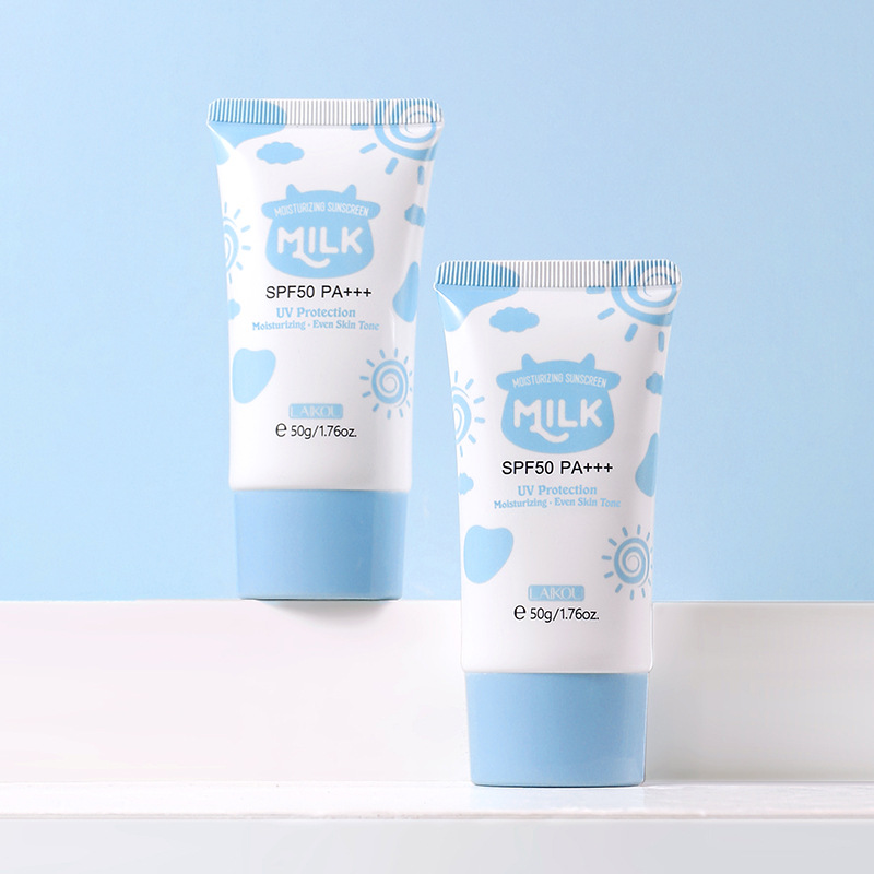 Cross-border manufacturer laikou Milk sunscreen 50+ Isolation Primer Moisturizing Hydrating Cream full figure