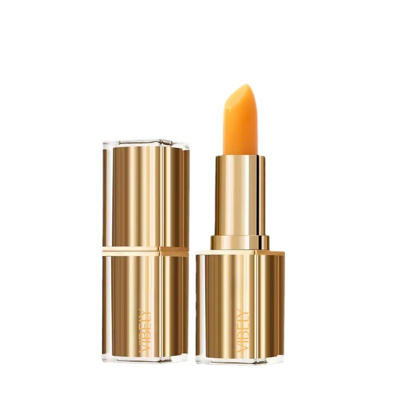 VIBELY Moisturizing Color-changing Lip Balm Anti-cracking Bare Makeup Red Cherry Carotene Jelly does not stick to the rim red Item Picture