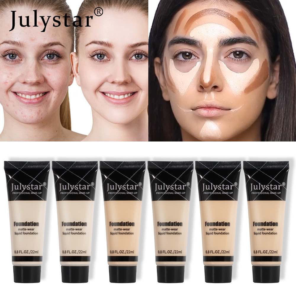 Julystar Beauty Facial Matte Foundation that doesn't smudge easily Application Scenario