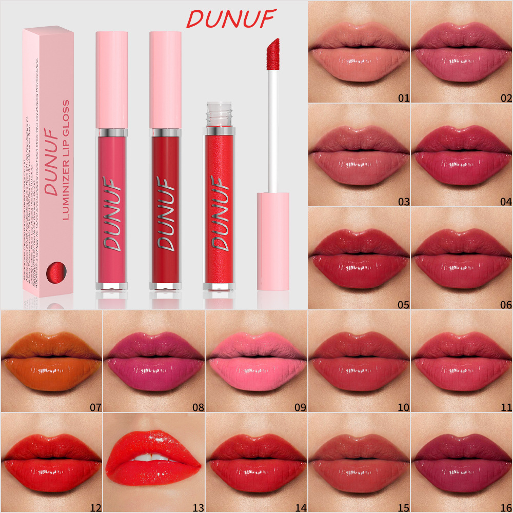 Check out DUNUF 16-color Moisturizing and nourishing Mirror Lip Gloss! Link Disclaimer - For Foreign trade only full figure