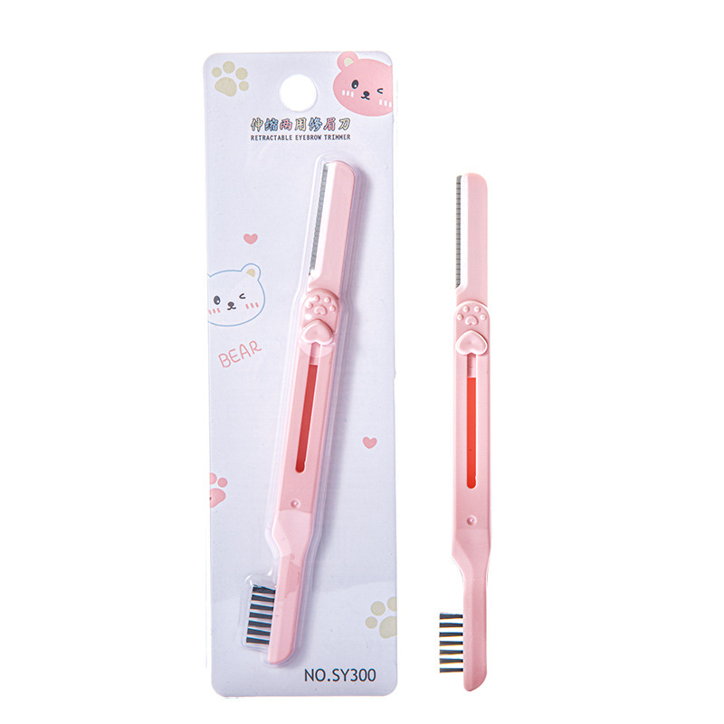 LMLTOP Dual-head 2-in-1 extendable dual-purpose eyebrow trimmer with eyebrow comb, wholesale carefully selected eyebrow trimmer Item Picture