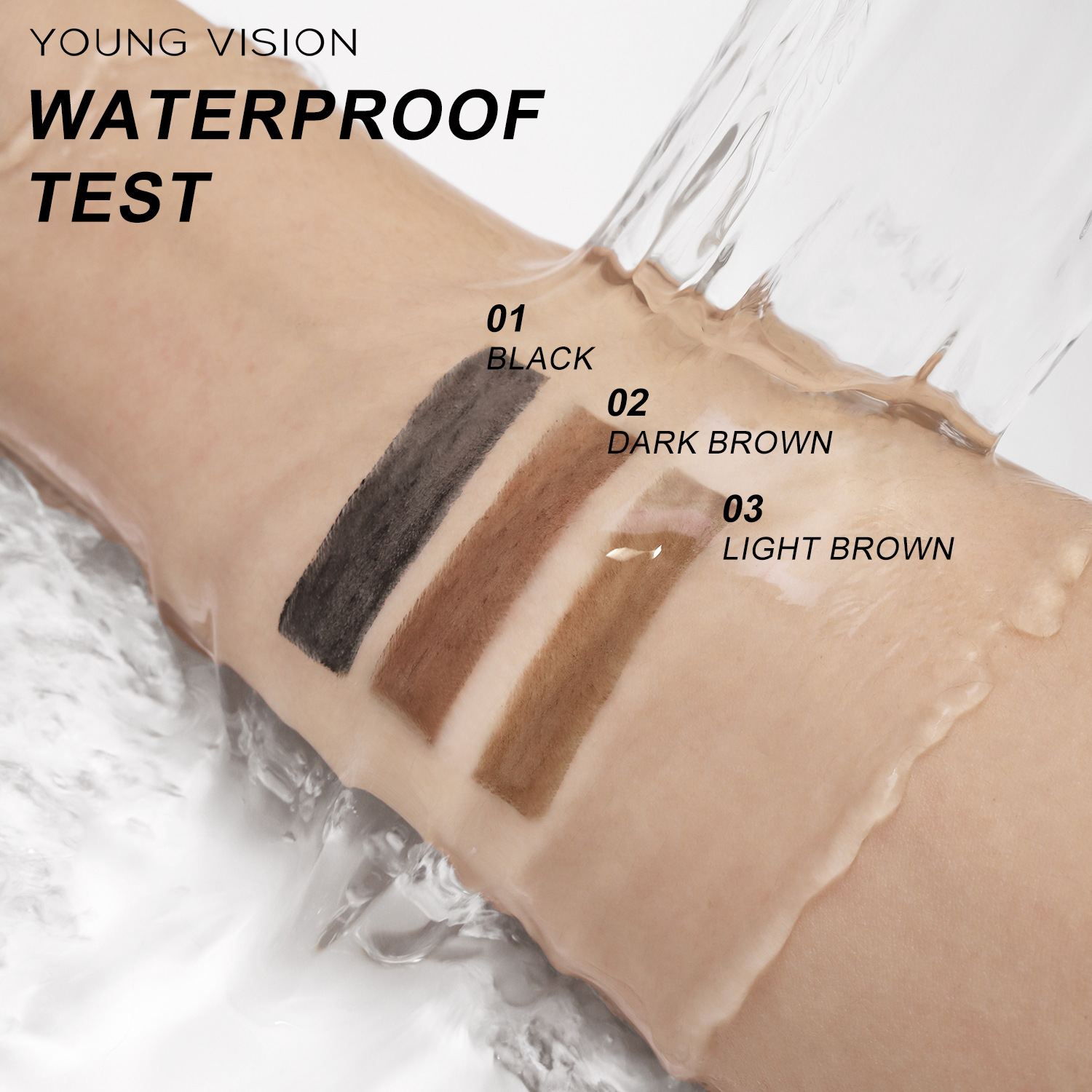 YOUNG VISION's foggy three-in-one eyebrow pencil is not prone to smudging. It features a fine and soft brush and eyebrow blade Application Scenario
