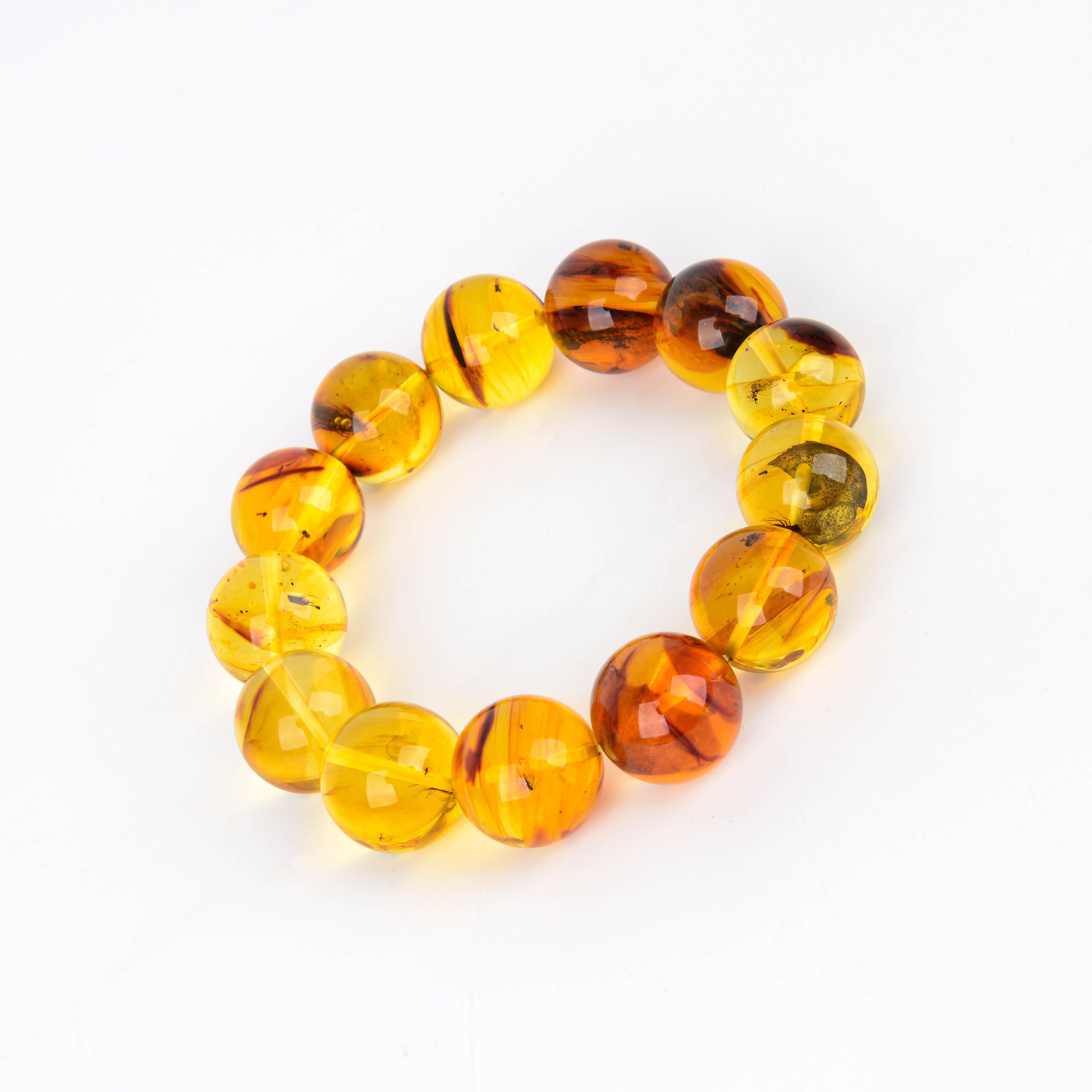 新疆和田玉手串9*10MM男女款老型桶珠本命佛青海老料玉手 链时尚细节图