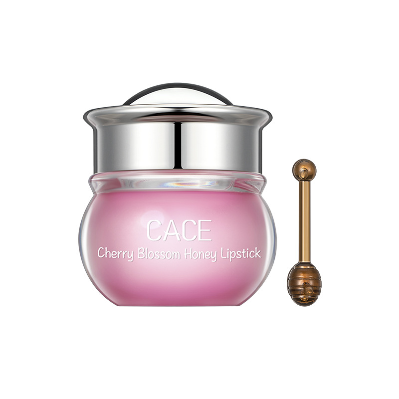 CACE Cherry Blossom Honey Lipstick locks in moisture, moisturizes, repairs cracks, and makes lips tender and plump. Customized logo wholesale Item Picture