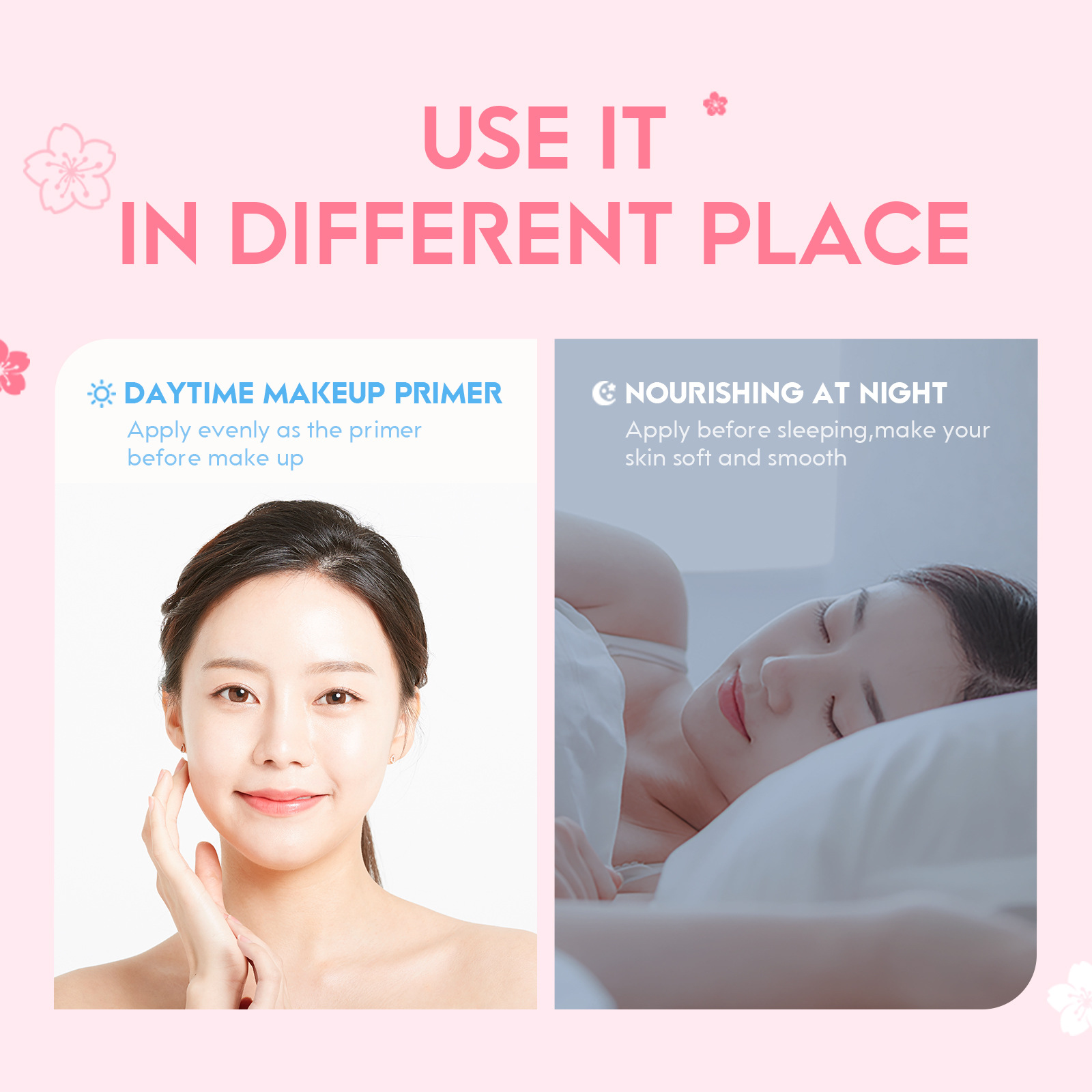 Cross-border new product Laikou Cherry Blossom Cream 50g Hydrating, Moisturizing and nourishing face cream manufacturer supply, one-piece consignment of skin care products Specification drawing