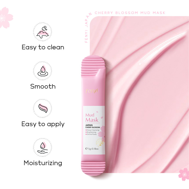 FENYI Cherry Blossom Mud Mask 1 piece 5g Facial Care and Cleansing Mask Skin Care products Cross-border full figure
