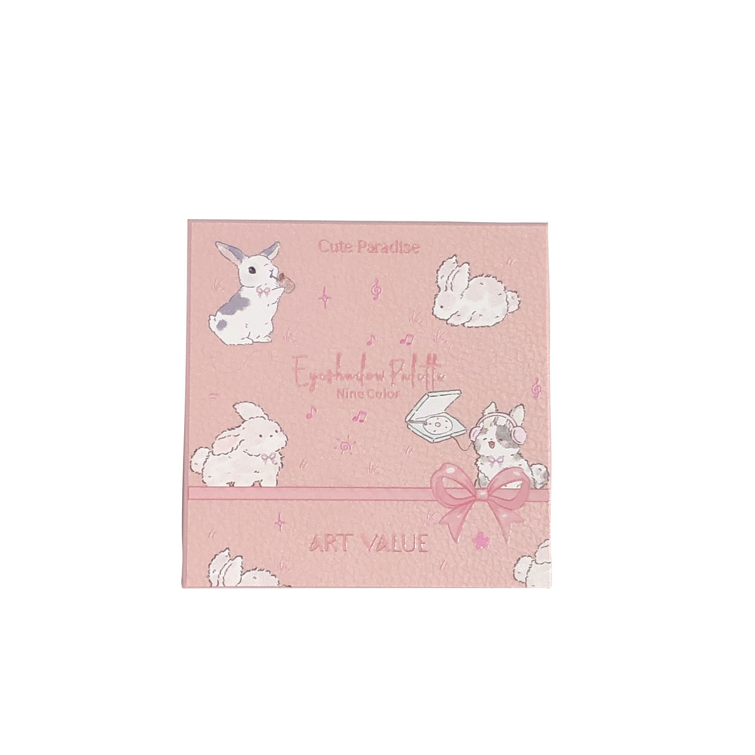Art Value's new product, the Nine-color Eyeshadow palette for Pet Paradise, punk Smoky makeup, Anime cartoon radish style Item Picture