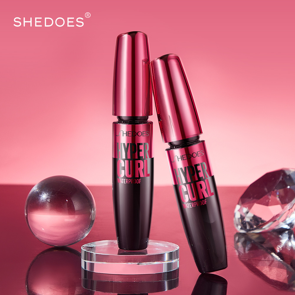 SHEDOES mascara is a cross-border bestseller with a new packaging that is waterproof, sweat-proof, and does not smudge, providing a thick and slender look Specification drawing