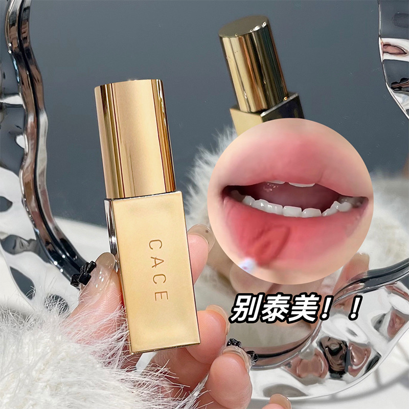 CACE Little Gold Tube Matte Lip Paste Soft, misty and smooth, low-saturation milk coffee versatile color, natural whitening makeup wholesale Application Scenario