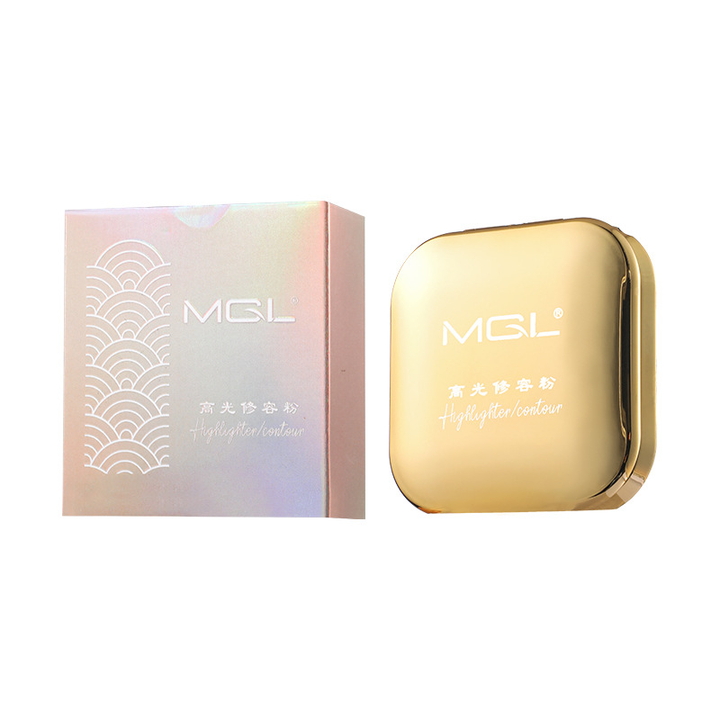 New dual-color high-gloss contouring all-in-one plate, three-dimensional nose shadow, matte high-gloss, brightening and concealing powder compact for beginners Item Picture