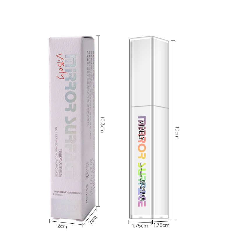 VIBELY Air Mirror Lip Gloss is rich in color, whitening, non-stick to cups in daily use, and long-lasting water-glossy lip gloss Item Picture