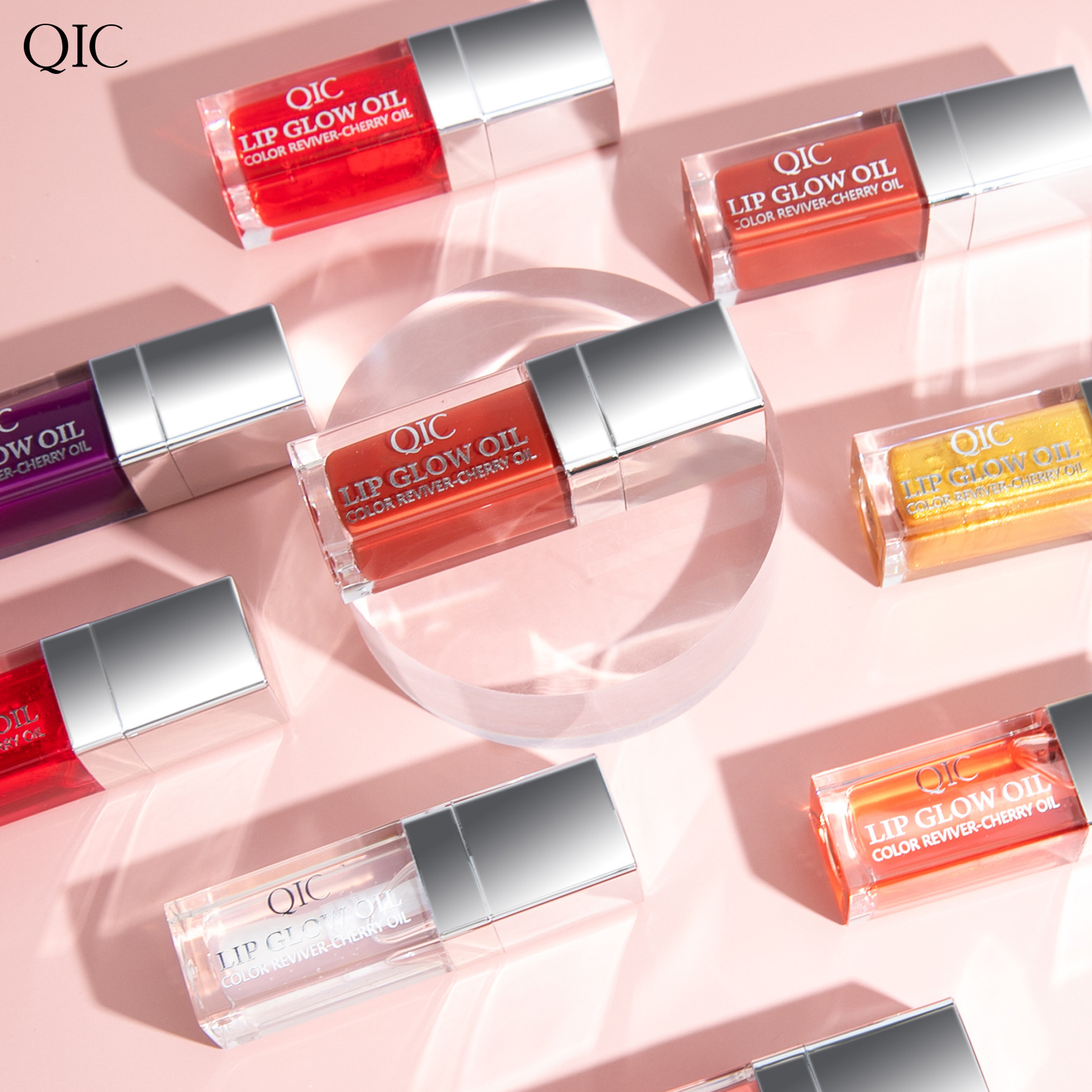 QIC Qini Lip Moisturizing Oil Moisturizing Lip Balm Transparent Dudu Lip Gloss Glass Lip Moisturizing Oil Cross-border bestsellers Application Scenario