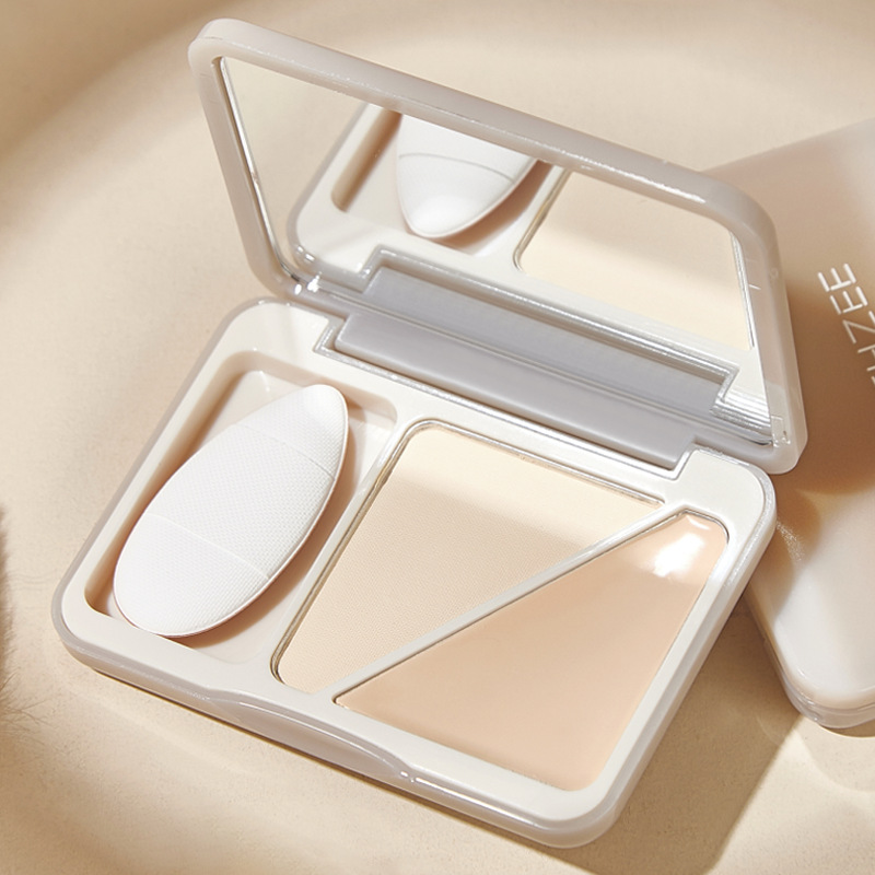 Mingxi Zhi Dual-color High Gloss Matte High Gloss Cream for contouring, concealing, moisturizing and brightening the face, natural High gloss cross-border full figure