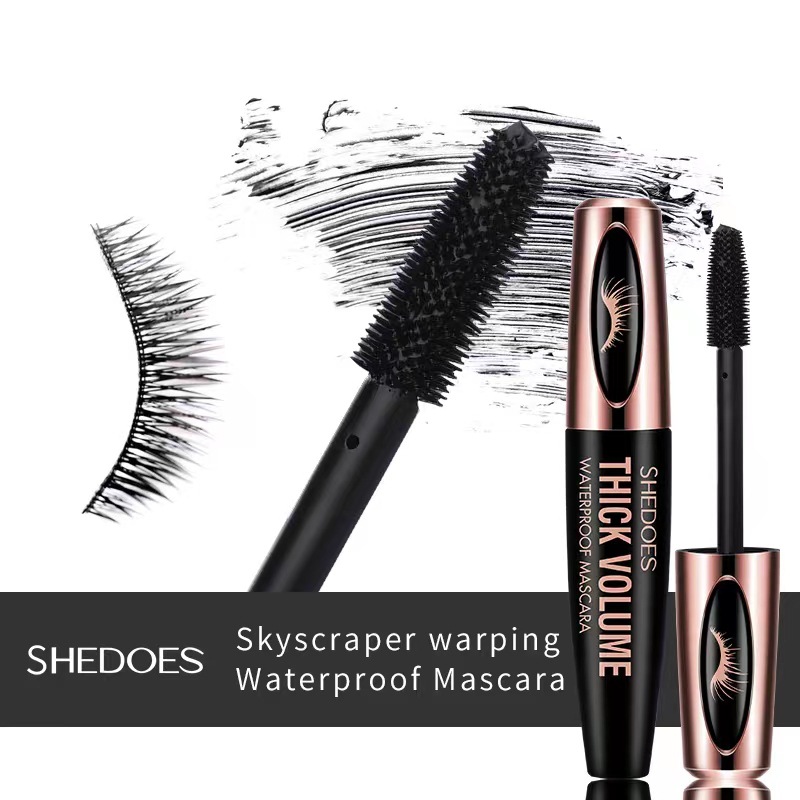 Shedoes Cross-border waterproof, sweat-proof, non-smudging, non-smudging, long, curly and thick mascara TEMU is a bestseller details Picture