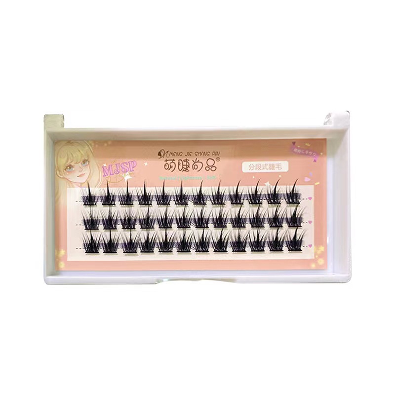 The pure wild little devil cosplay comic version of three and five rows of segmented self-grafted false eyelashes, naturally realistic eyelashes Item Picture