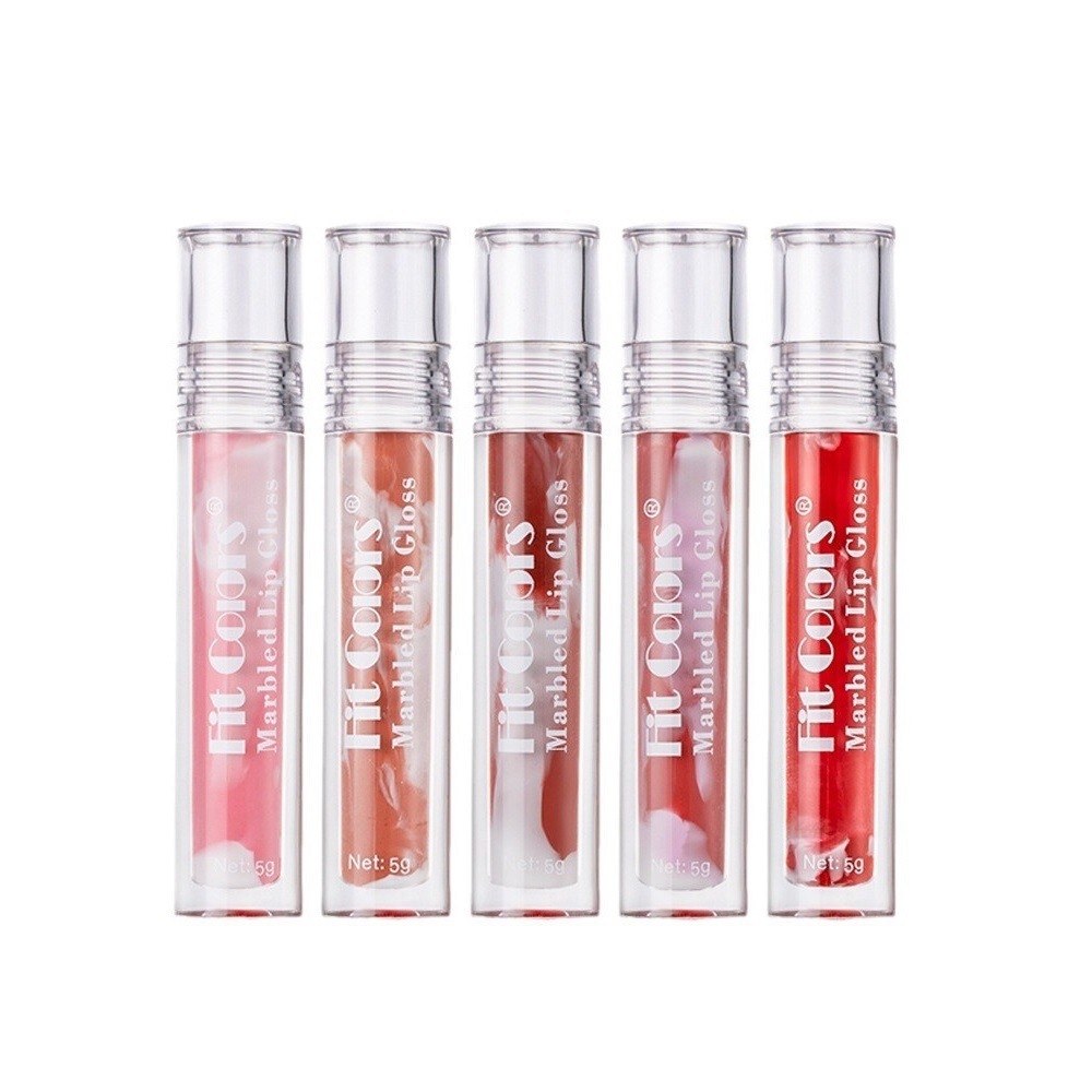 Fit Colors Marble Mirror Lip Gloss Water Essence Lip Mask Easy to Apply lip gloss Item Picture