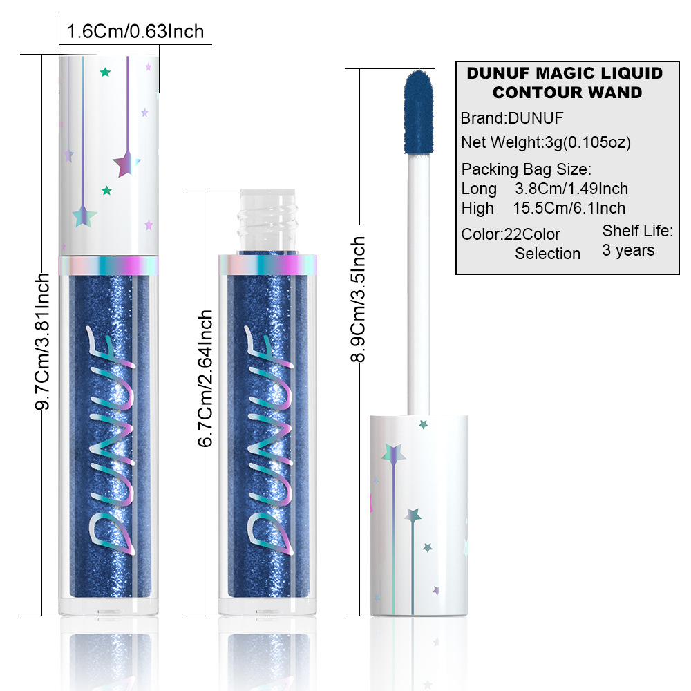 DUNUF 24-color liquid water-based eyeshadow with pearlescent long-lasting water resistance. Check it out! Disclaimer for links Item Picture