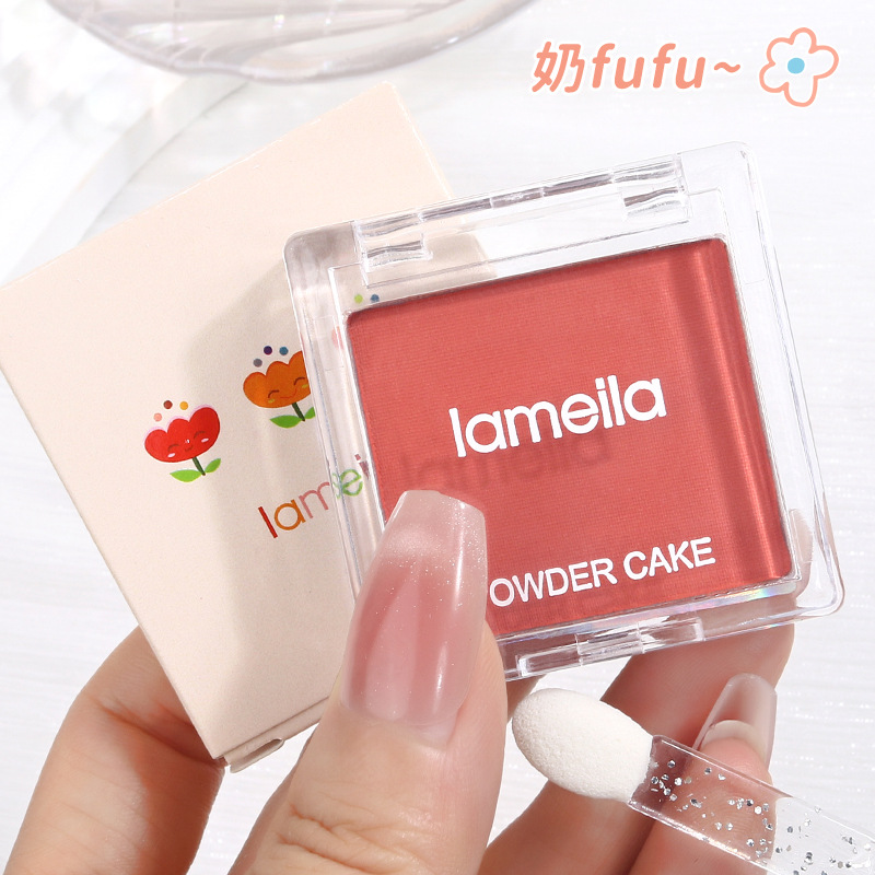Single-color blush palette, waterproof, long-lasting, matte, natural and delicate, natural makeup without makeup, good complexion, fair and energetic eyeshadow Application Scenario
