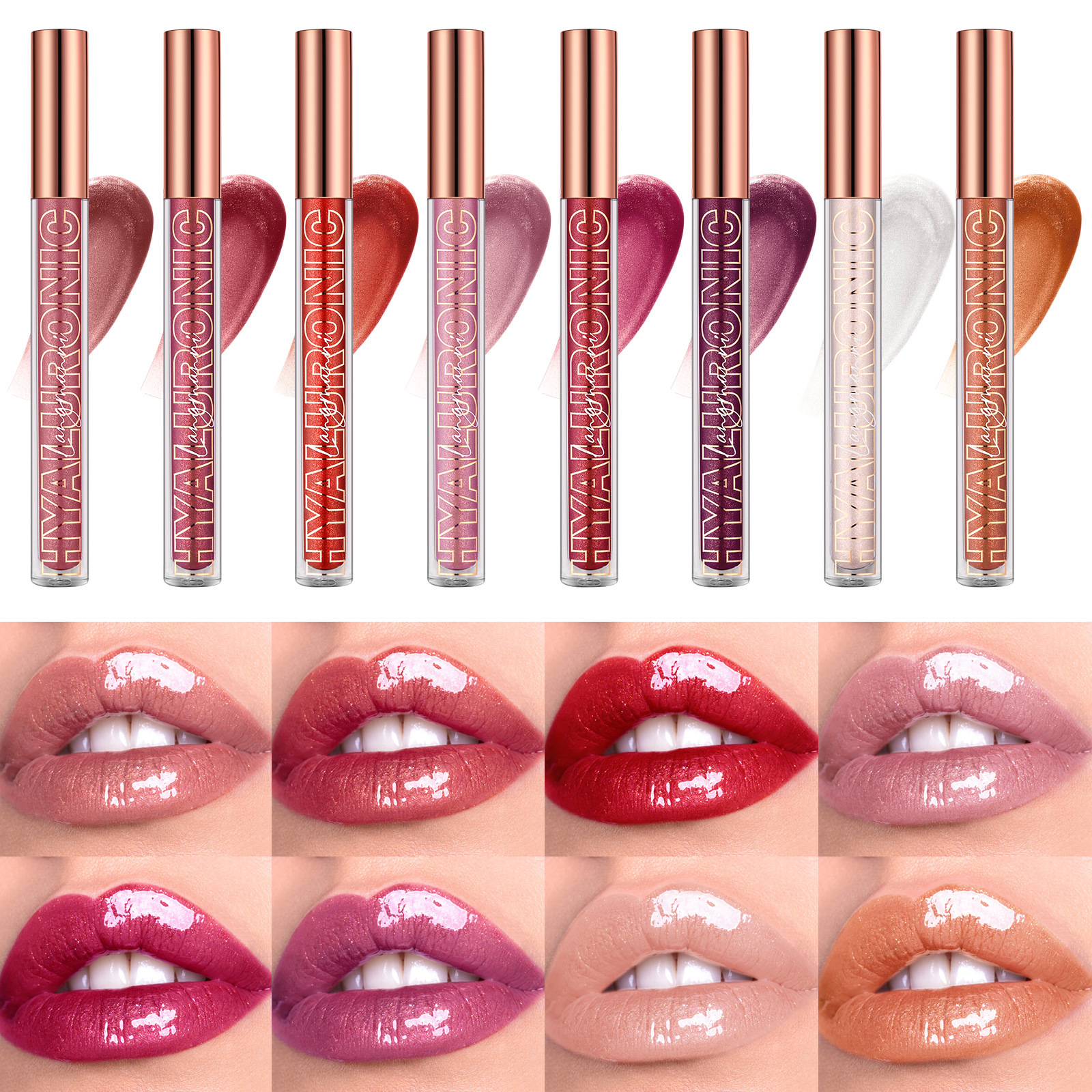 LANGMANNI Lip gloss glitter lip gloss 8 colors to choose from liquid lipstick lip gloss full figure