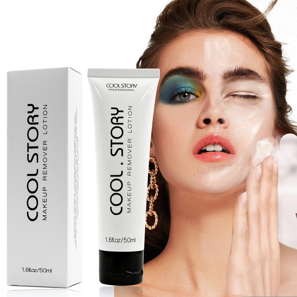 COOL STORY Makeup Remover Cream: Hydrophilic and lipophilic, deep cleansing without tightness. Makeup Remover Cream and Facial Cleanser full figure