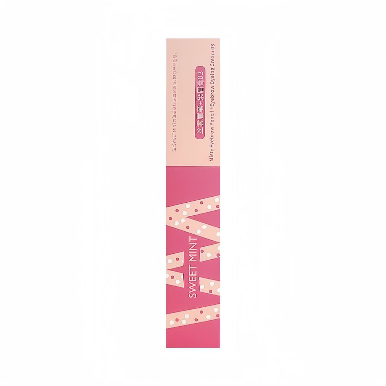 SWEET MINT Silk Mist Eyebrow Pencil and Eyebrow Dye Cream Two-in-one Waterproof, non-smudging, Natural three-dimensional flu-like wild eyebrows Item Picture