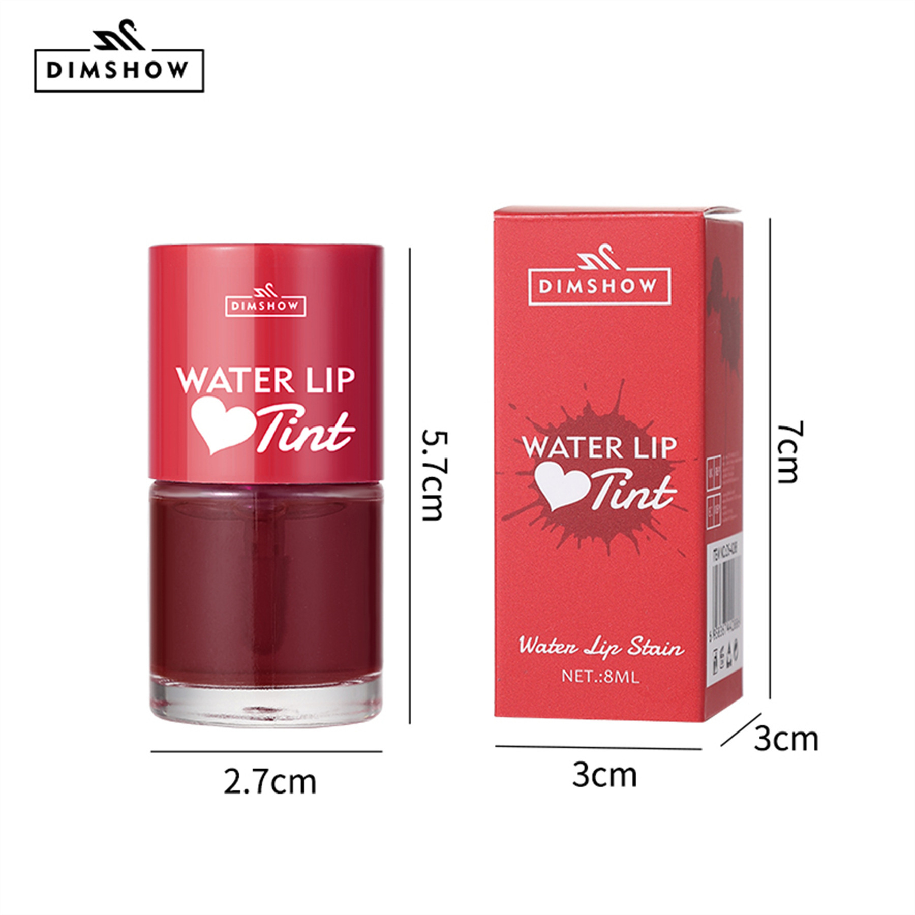 DIMSHOW Cross-border non-fading Colored Lip Dye, lip gloss, matte beauty Lipstick water Item Picture