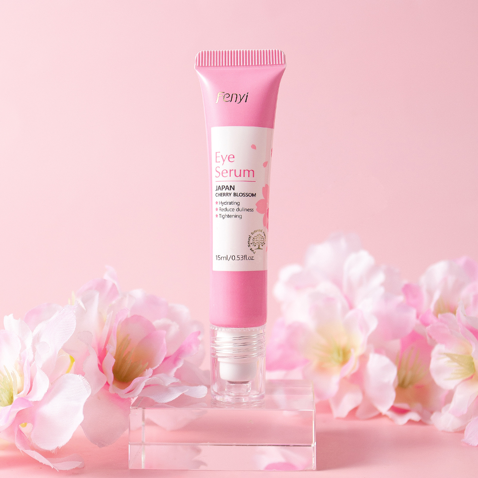 Cross-border Fenyi Cherry Blossom Eye Serum 15ml Hydrates, moisturizes and cares for the skin around the eyes. Manufacturer's supply full figure