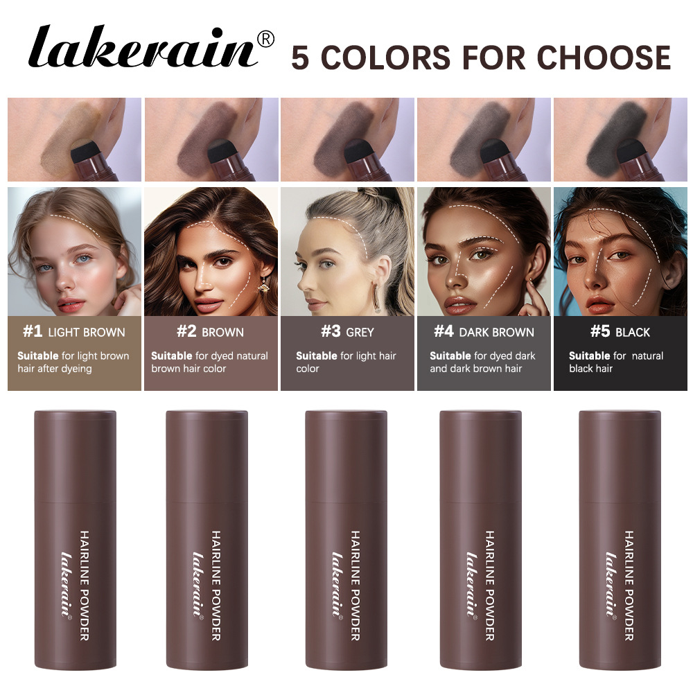 Lakerain Hairline Powder Filling, modifying, Contouring and Shadow Powder Hairline Powder Stick Specification drawing