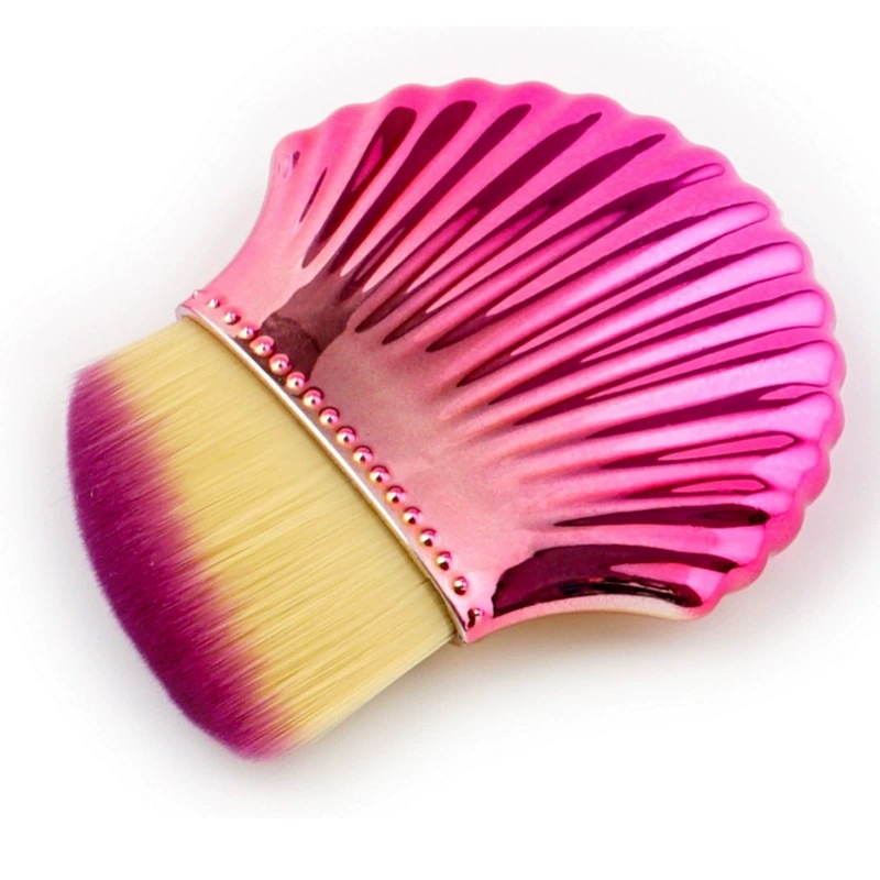 New single small shell makeup brush, colorful shell foundation brush, direct supply from professional makeup and beauty tools manufacturer Specification drawing