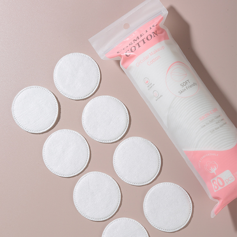 LMLTOP 80pcs Cotton Round Pads Makeup Cotton Pads SY443 details Picture
