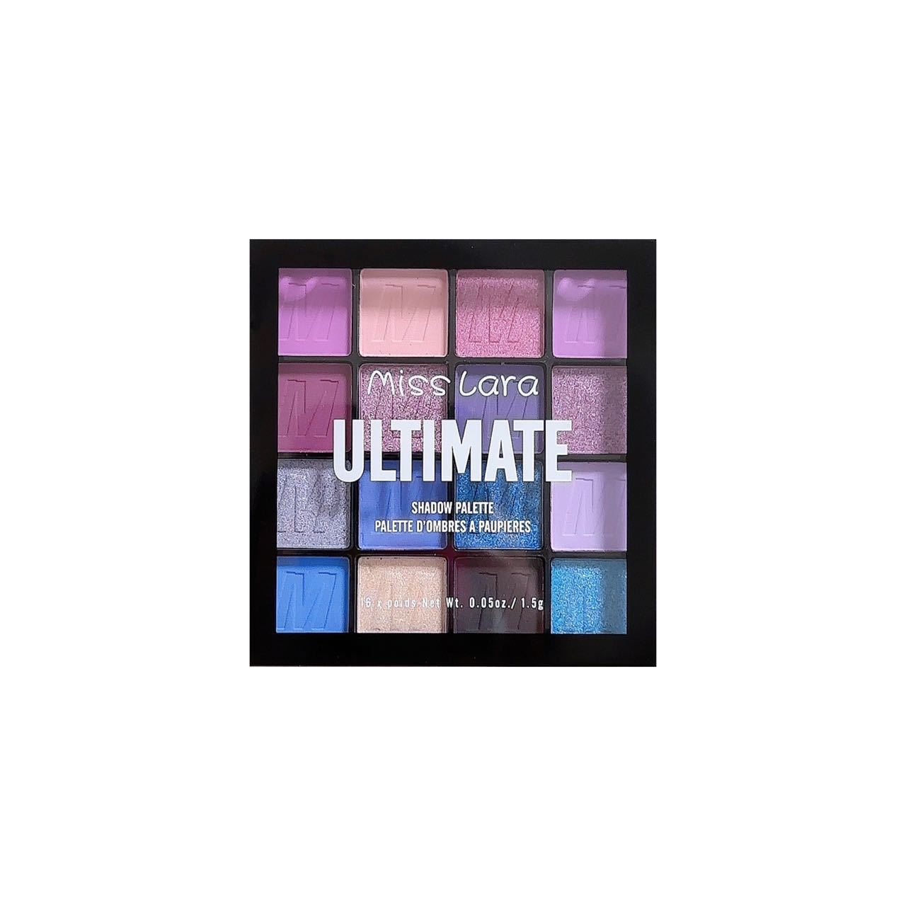 Miss lara's Dazzling 16-color eyeshadow palette features pearlescent, matte, fine glitter, student stage makeup, and cross-border makeup Item Picture