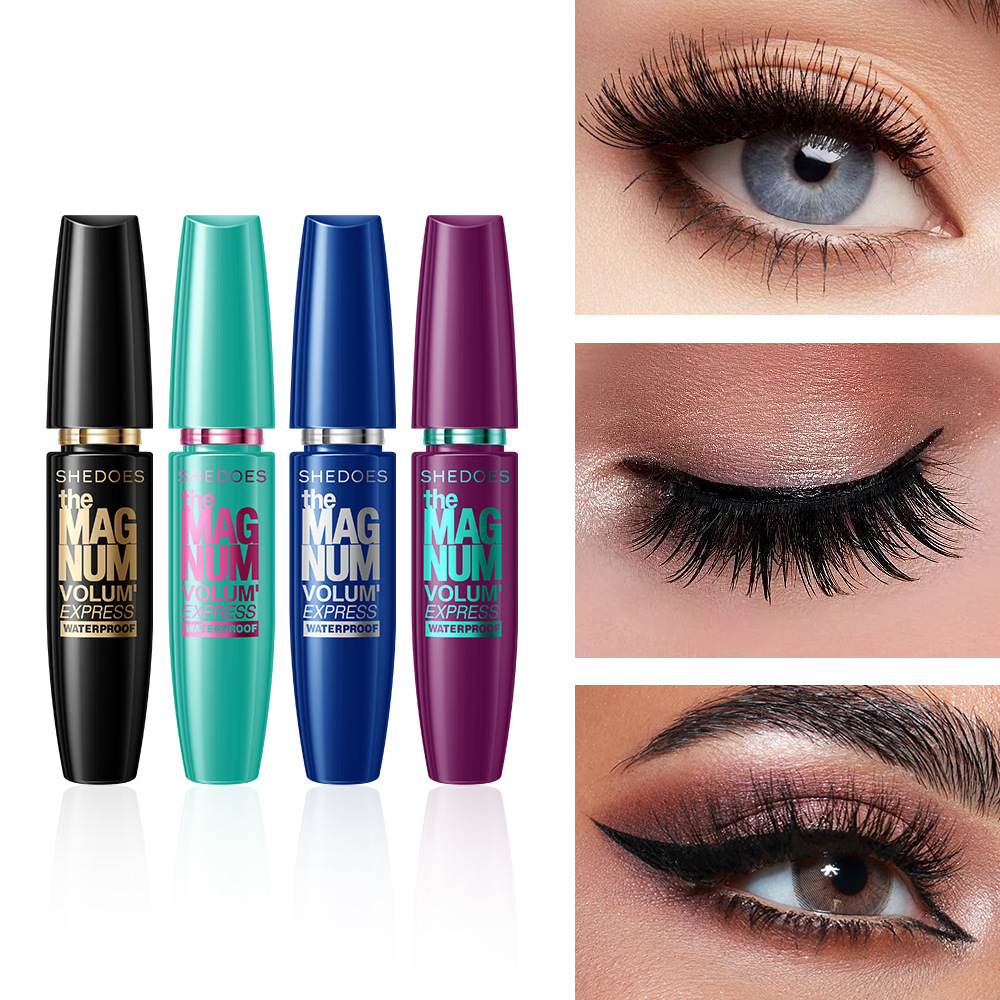 SHEDOES Cross-border four-color European and American style waterproof, sweat-proof, long, non-smudge, long-lasting, thick and quick-drying mascara Application Scenario