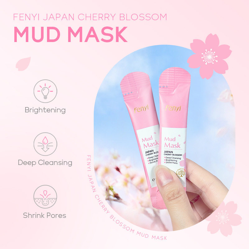FENYI Cherry Blossom Mud Mask 1 piece 5g Facial Care and Cleansing Mask Skin Care products Cross-border Specification drawing