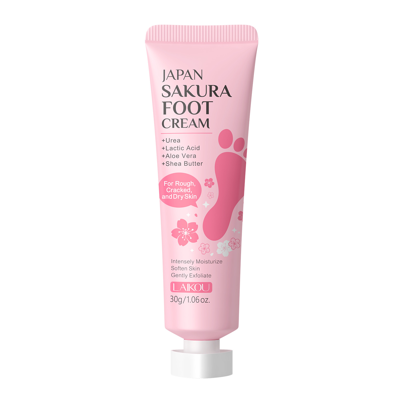 Laikou Cherry Blossom Foot Cream 30g, foot care, hydrating, Moisturizing and nourishing, manufacturer in stock, one-piece consignment Item Picture