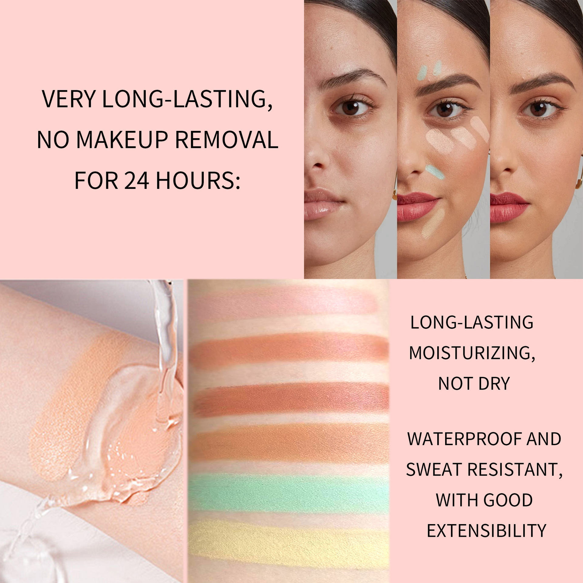 SHCOETY Cross-border Facial and Body Contouring Shadow Concealer Natural Three-dimensional Matte Waterproof Concealer Stick Makeup Specification drawing