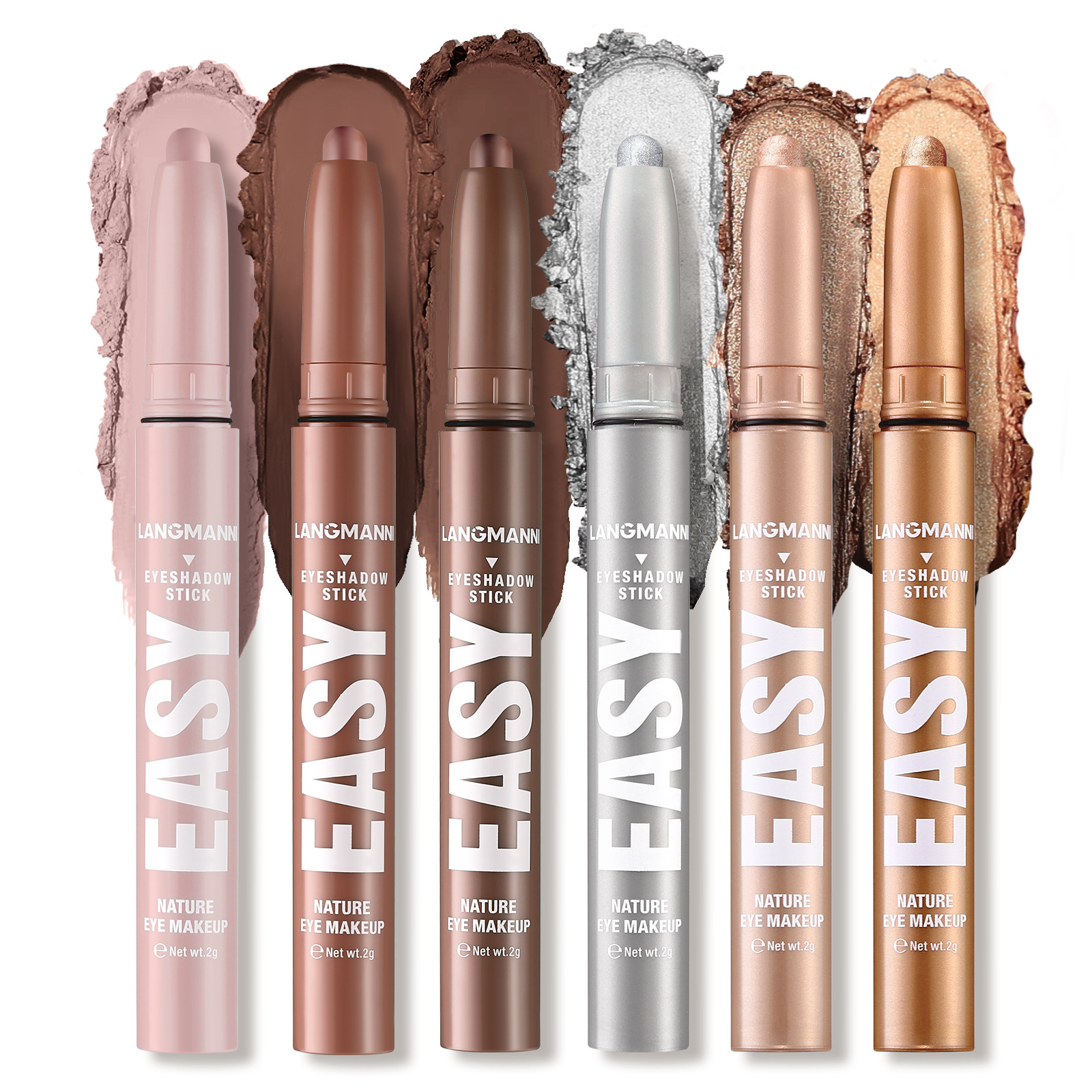 LANGMANN single eyeshadow stick: Pearlescent, matte, multi-color blending eyeshadow pen Item Picture