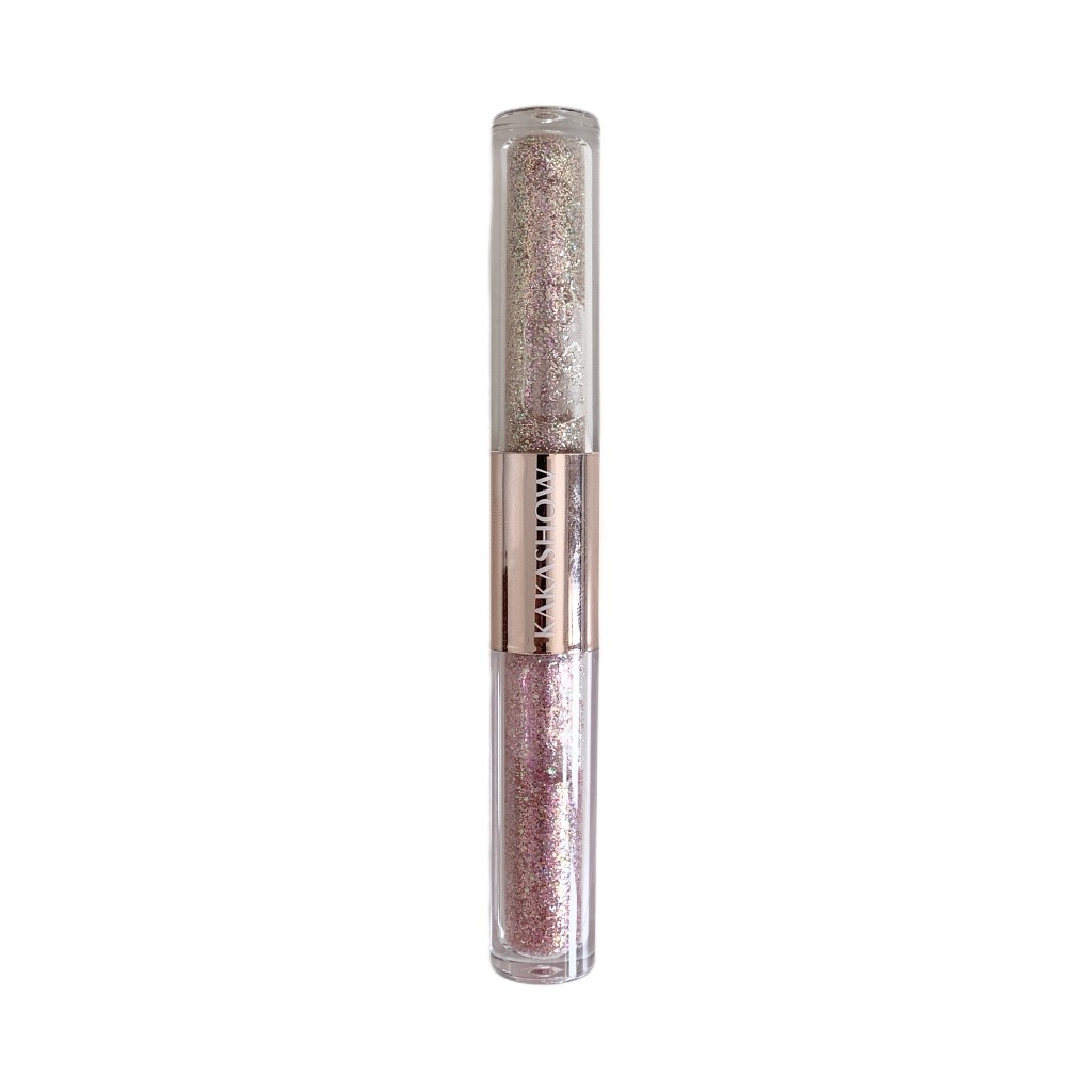 kakashow Phantom Star River Liquid Eyeshadow, earth tone, single color, double-headed pearlescent glitter, brightening the sleeping silkworm gray pink Item Picture