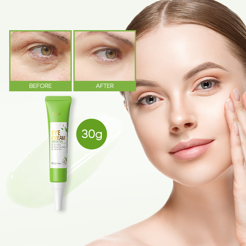 FENYI Green Tea Eye Cream 30g hydrates and moisturizes the eye skin. Cross-border manufacturer wholesale in stock full figure