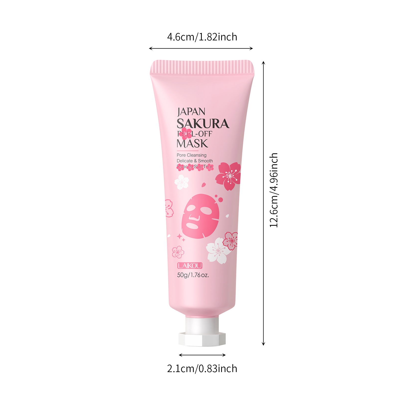 temu laikou Sakura Peel-off Mask 50g (Tube) cleanses pores, hydrates, moisturizes and cares for the skin Item Picture