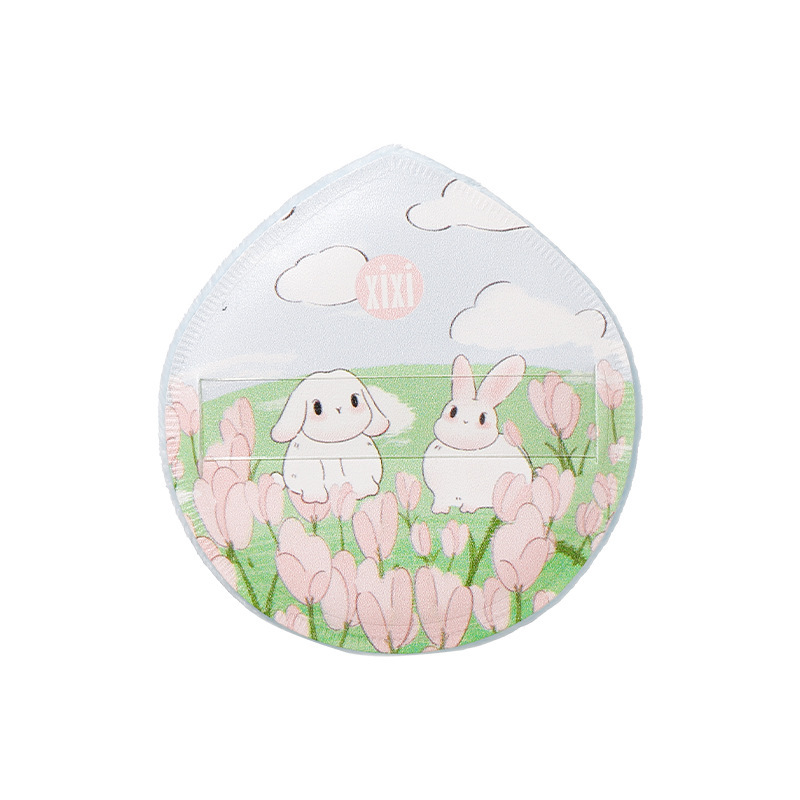 xixi setting powder puff, flocking air cushion, velvet surface loose powder, honey powder, setting powder compact, thickened makeup sponge, not easy to absorb powder Item Picture