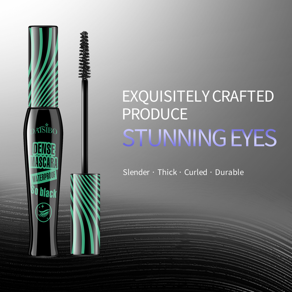 The cross-border bestseller DAISIBO three-color mascara is waterproof, sweat-proof, naturally thickening, lengthening, and does not smudge, curl, or cause a cool black color details Picture