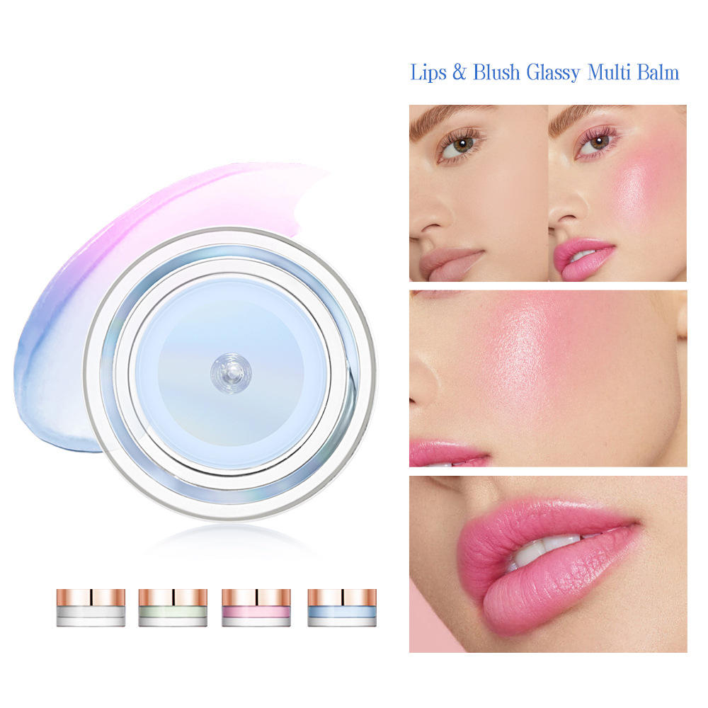 ibcccndc Thermochromic Blush Transparent Color-changing Gel High-Gloss Blush Cream Natural Nude Blush Blush details Picture