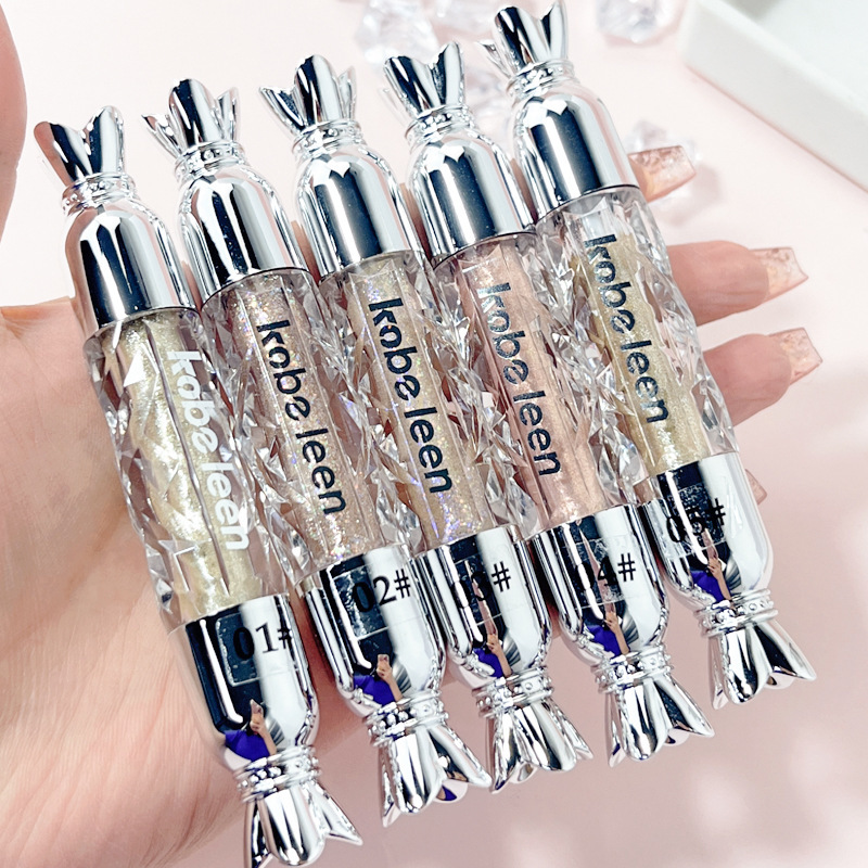 kobeleen Liquid Eyeshadow with Sparkling and dazzling Colors, fine sparkling glitter sequins, and single-color eyeshadow liquid for eye-lifting full figure